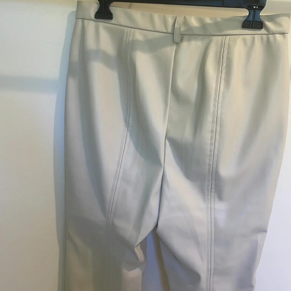 Jason Wu pleather pants large beige color. Brand new - Picture 6 of 7